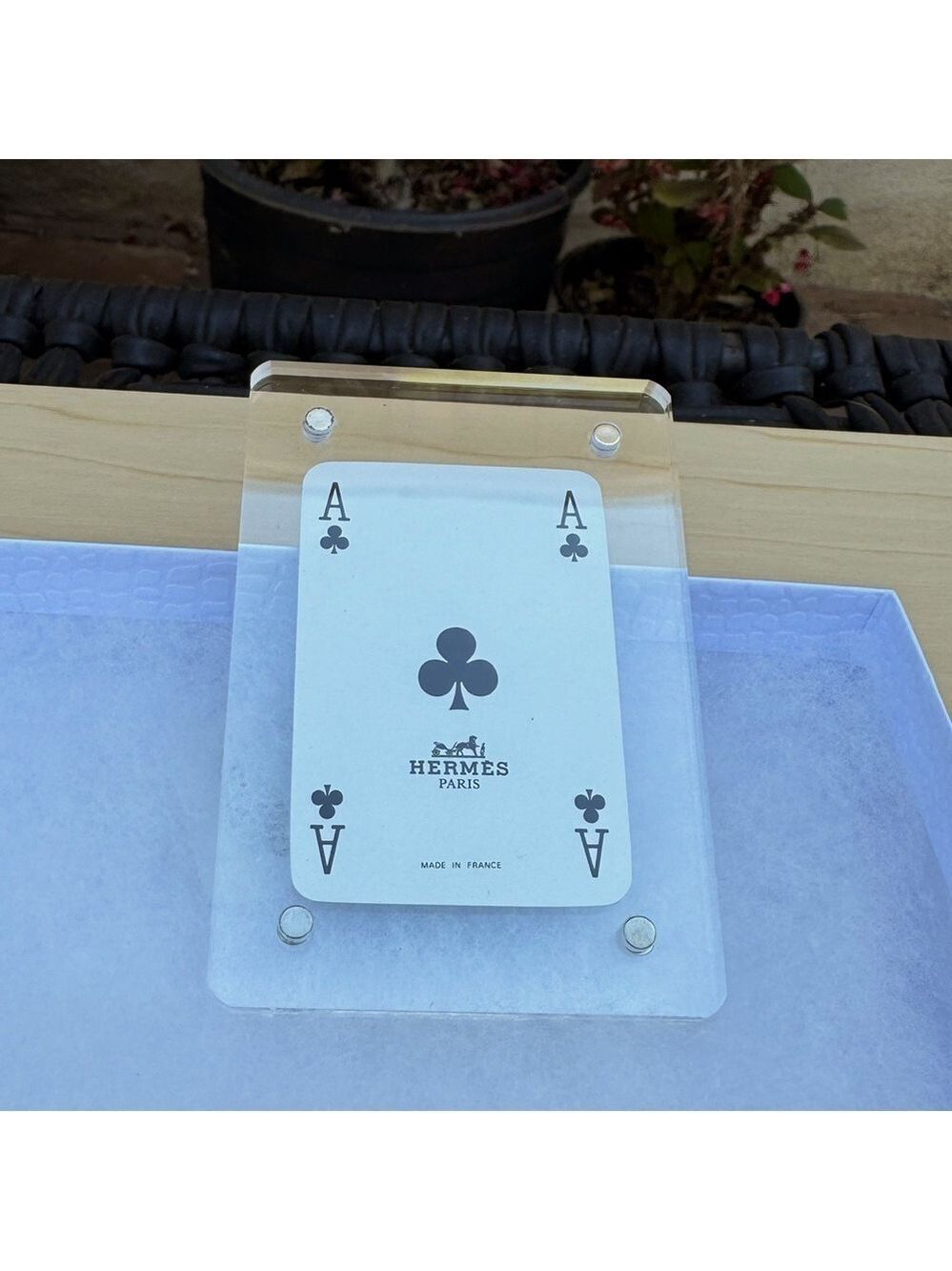 Hermes mini playing card